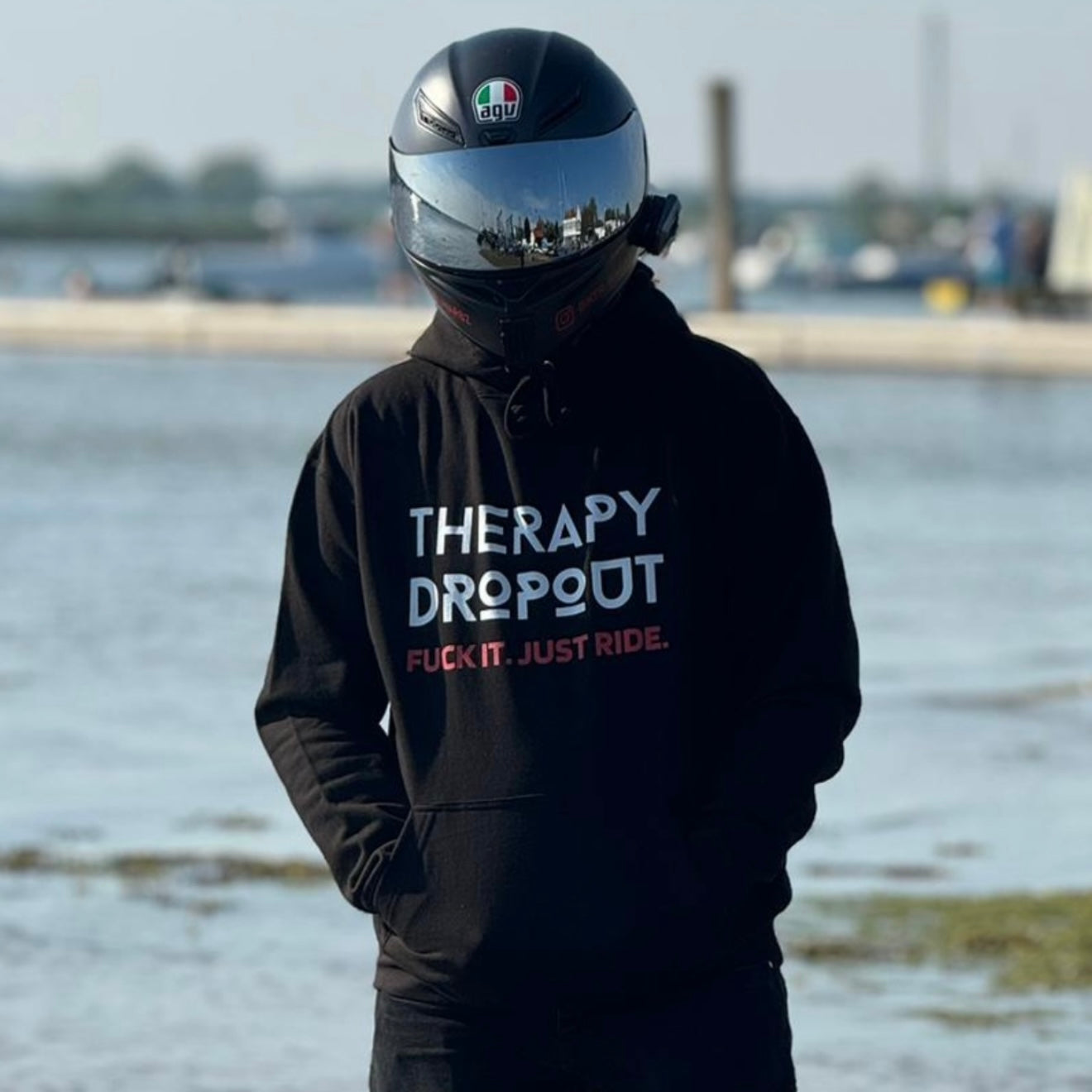 Therapy Dropout Biker Hoodie