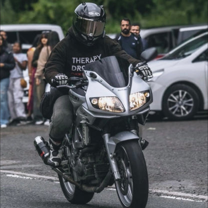 Therapy Dropout Biker Hoodie
