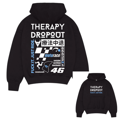 Therapy Dropout Biker Hoodie