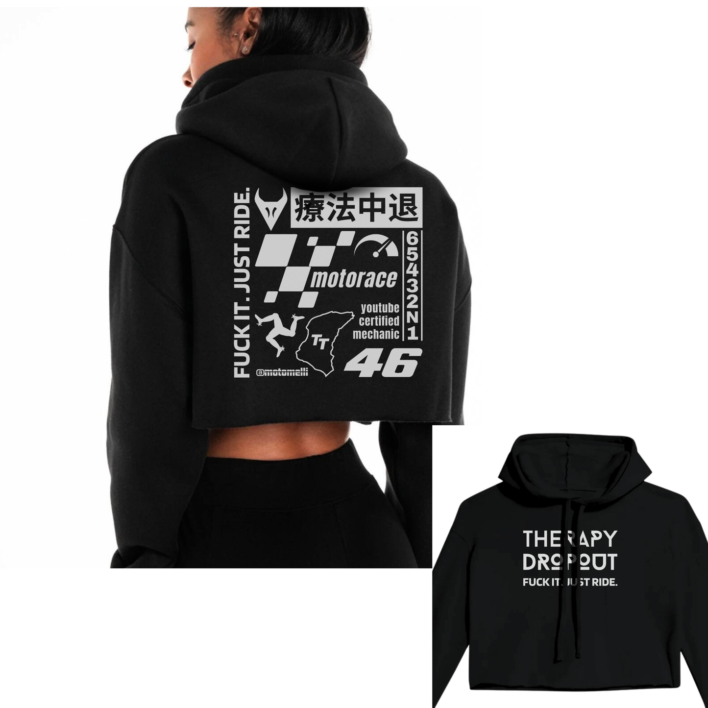 Therapy Dropout Crop Hoodie